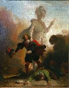 Alexandre-Evariste Fragonard Don Juan and the statue of the Commander oil painting artist
